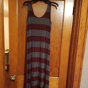 Stripped sweater dress